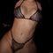 Fashion Chest Necklace Nightclub Bikini Rhinestone Body Chains Negro Diamond Gun Negro Bra