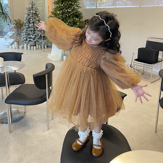 Vestido de Malla Elegante para Niña - Image 2