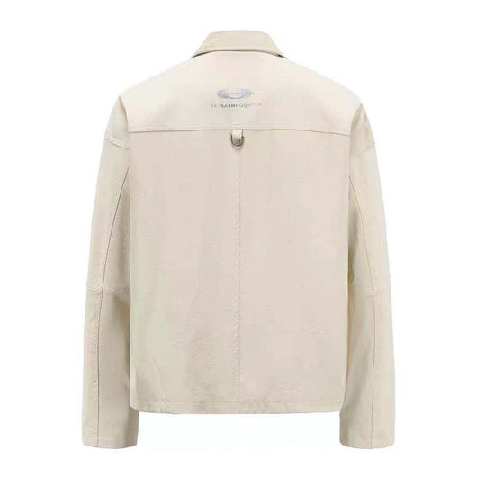 Chaqueta Cropped de Cuero PU Metalizado Oversized - Image 10
