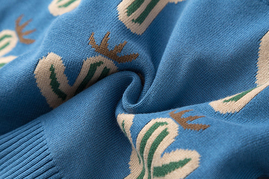 Suéter de Punto de Algodón con Patrón Cactus Jacquard - Image 14