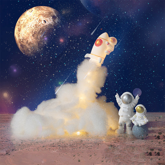 Lámpara LED Astronauta Cohete - Luz Nocturna Decorativa para Escritorio - Image 3
