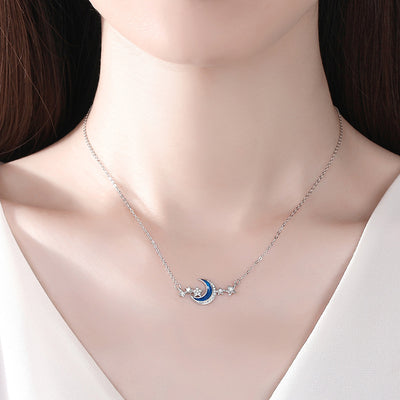 Collar Clavícula de Plata Esterlina con Dije Elegante