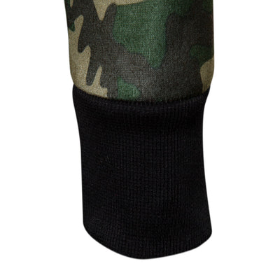 Suéter Hombre Camuflaje con Detalles de Costura y Cuello Redondo - Image 4