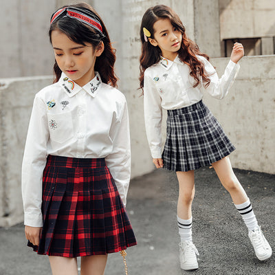 Minifalda Escocesa Roja Versátil - Estilo Universitario para Chicas - Image 10