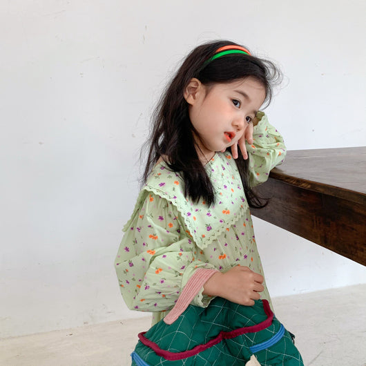 Vestido Infantil Estilo Occidental con Flores - Image 11