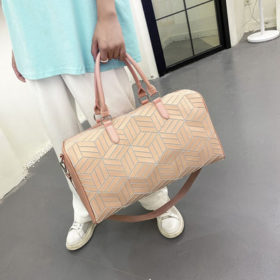 Bolso de Viaje Amplio para Hombre con Patrón Geométrico - Image 3