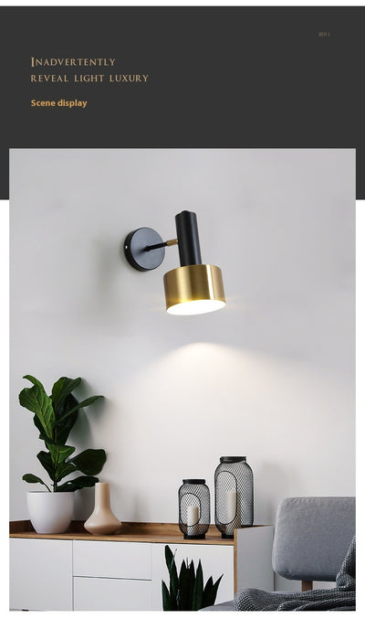 Lámpara de Pared Dorada Elegante para Dormitorio y Mesita de Noche - Image 6