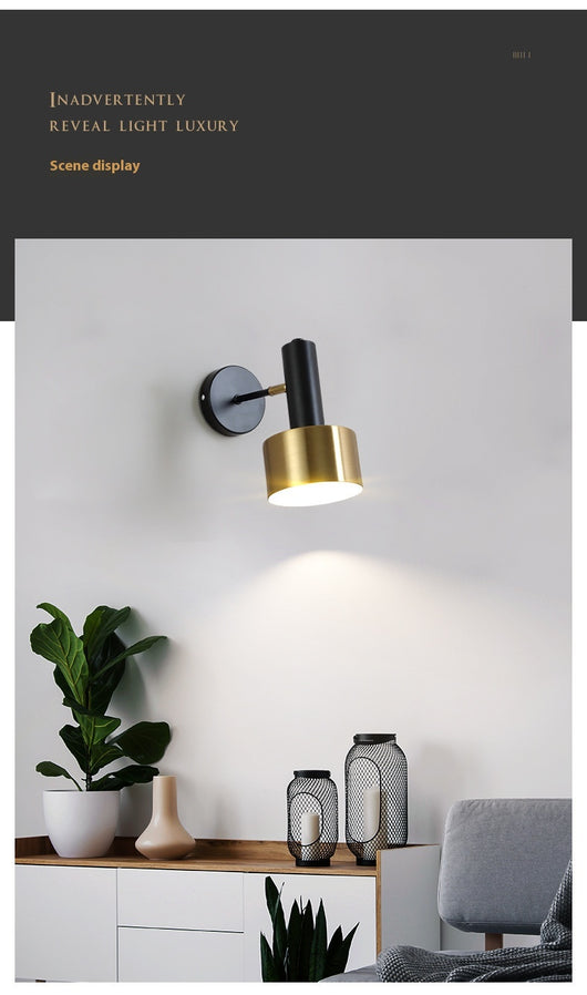 Lámpara de Pared Dorada Elegante para Dormitorio y Mesita de Noche - Image 6