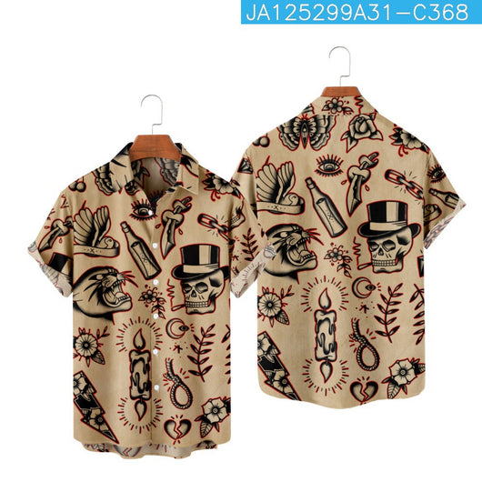 Camisa Hawaiana de Playa Manga Corta para Vacaciones - Image 6