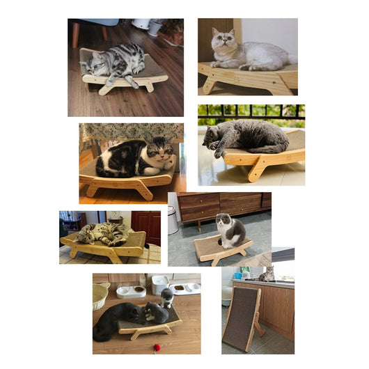 Cama Gato Deformable con Rascador de Cartón Corrugado y Núcleo Reemplazable - Image 7