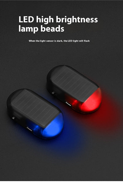 Luz Solar Antirrobo para Vehículos con Alarma de Simulación - Image 13