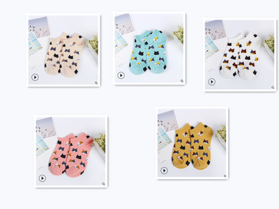 Calcetines de Algodón para Mujer con Diseño de Gatos - Image 6