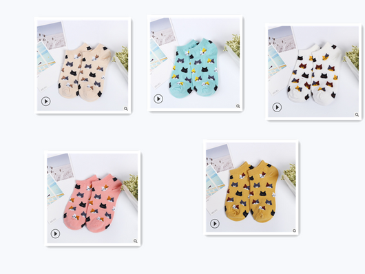 Calcetines de Algodón para Mujer con Diseño de Gatos - Image 6
