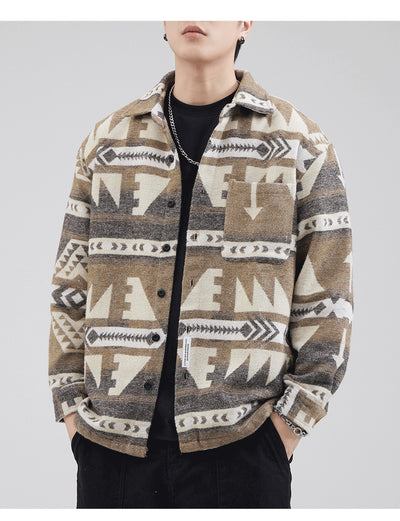 Chamarra de Lana Gruesa para Hombre a Cuadros, Abrigo Térmico Casual de Invierno - Image 10