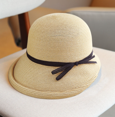 Sombrero Bucket Plegable Estilo Hepburn de Paja - Image 7