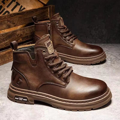 Botas de Trabajo Retro Estilo Británico para Hombre - Image 10