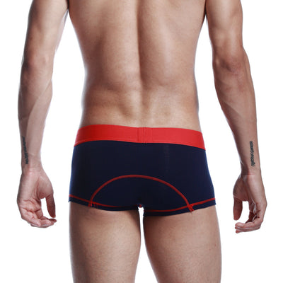 Calzoncillos de Algodón Azul Oscuro para Hombre con Franja Reflectante - Image 35