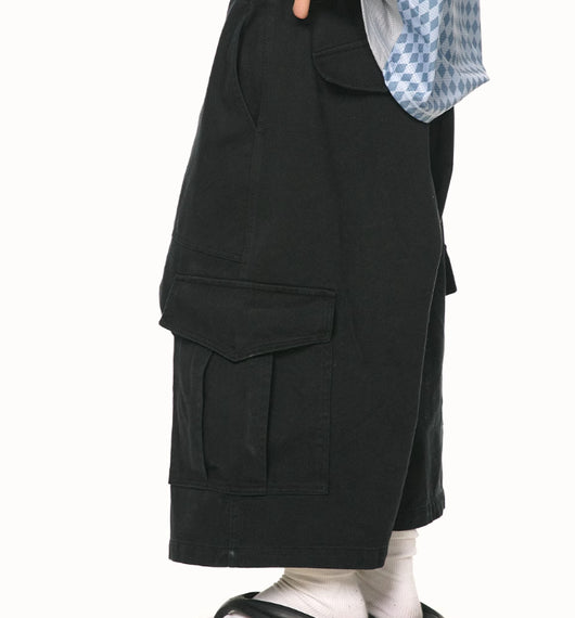 Shorts de Trabajo Vintage Estilo Americano con Bolsillos Grandes - Image 4