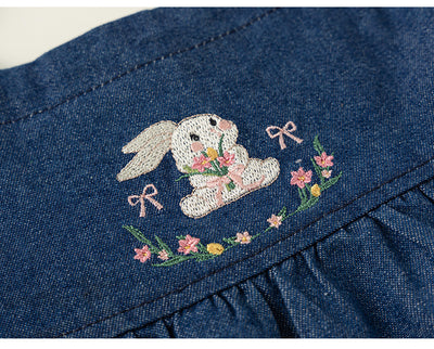 Conjunto Infantil Primavera: Blusa Denim y Falda Manga Larga - Image 19