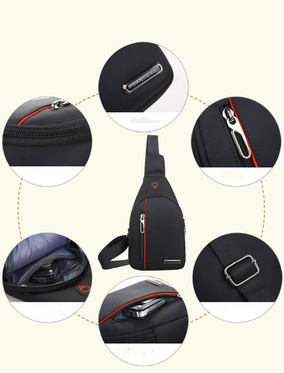 Bolsa Pecho Impermeable Nylon - Mensajero Casual para Hombre - Image 12