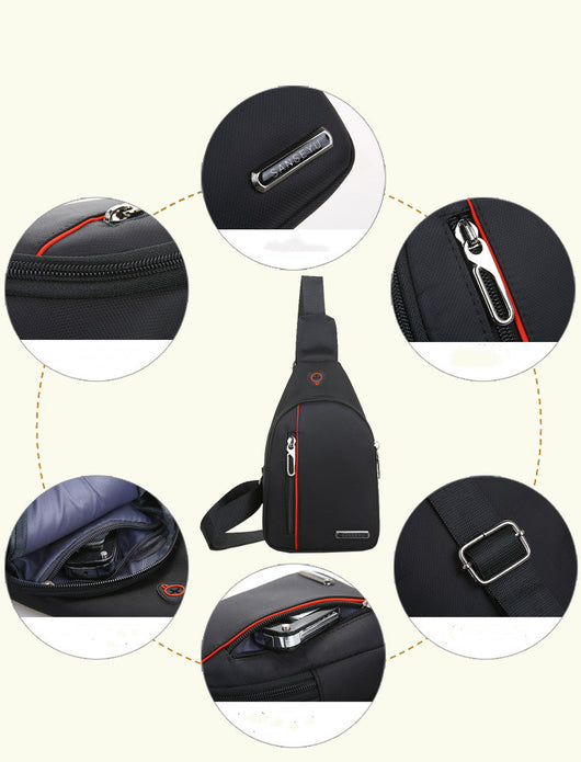 Bolsa Pecho Impermeable Nylon - Mensajero Casual para Hombre - Image 12