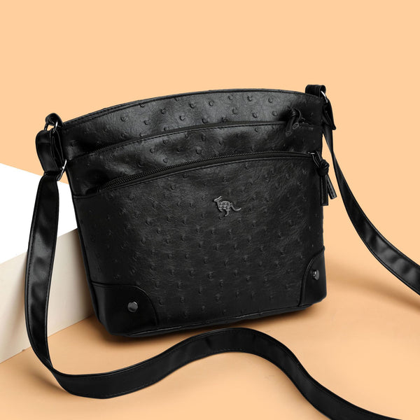 Bolso Retro Multicapa para Mujer - Casual y Versátil