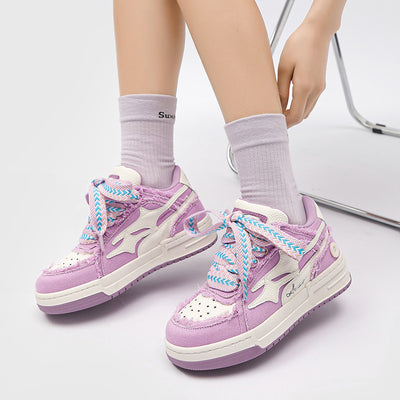 Zapatillas Deportivas Mujer Lavanda Suela Gruesa Estilo Casual - Image 6