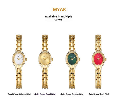 Reloj Vintage Ovalado Mini para Mujer - Resistente al Agua con Cuarzo - Image 11