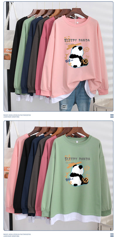 Suéter Mujer Elegante Efecto Capas Talla Grande Ajuste Holgado - Image 12