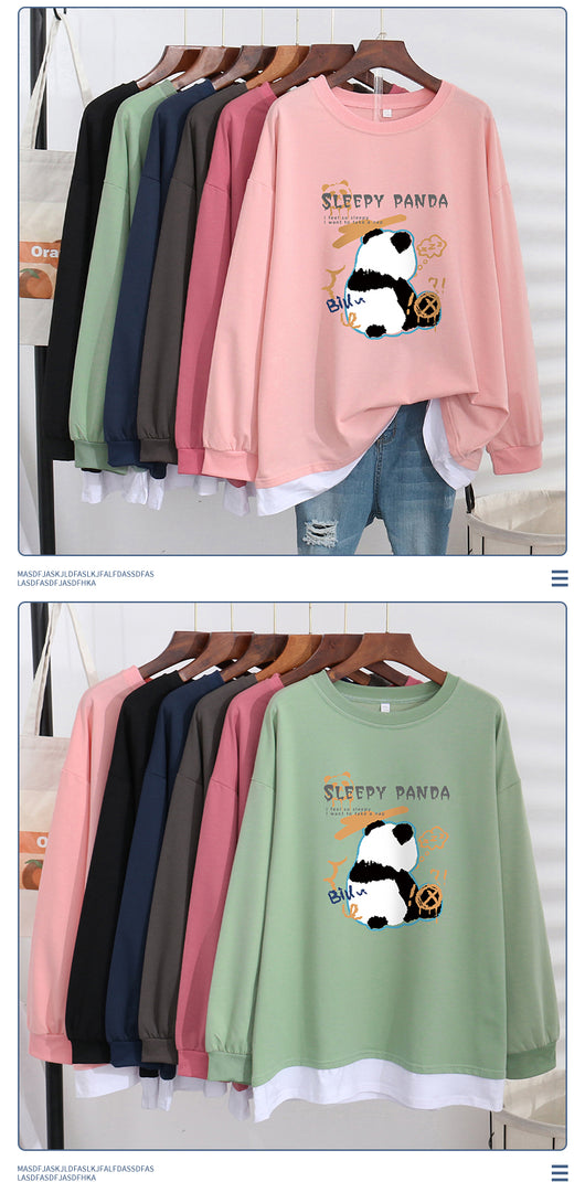 Suéter Mujer Elegante Efecto Capas Talla Grande Ajuste Holgado - Image 12