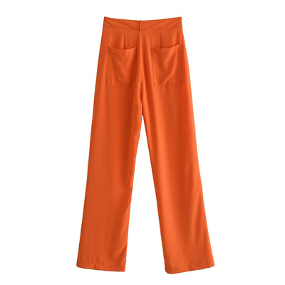 Pantalones Casuales de Talle Alto para Otoño - Image 4