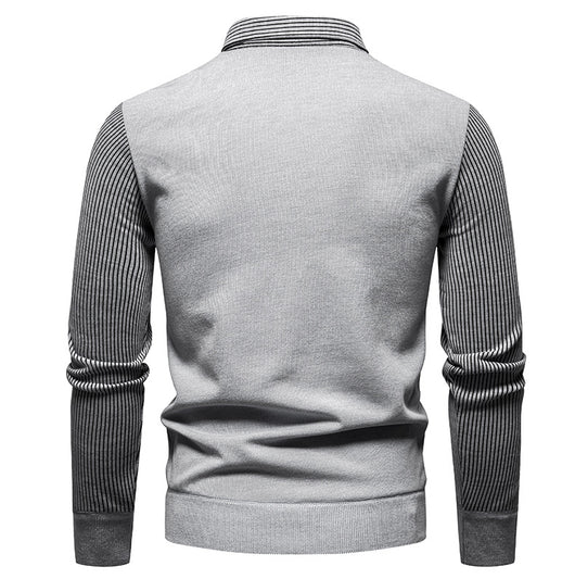 Camisa Térmica Hombre Manga Larga Efecto Doble Tela con Rayas y Forro Polar - Image 10