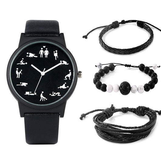 Conjunto de Regalo Reloj de Moda para Hombre con Pulsera Cuarzo - Image 2