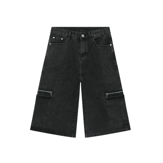 Shorts Cargo Denim Holgados Estilo Hip-hop Urbano - Image 5