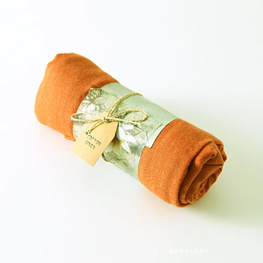 Pañuelo Ligero de Algodón y Lino en Colores Sólidos - Image 12