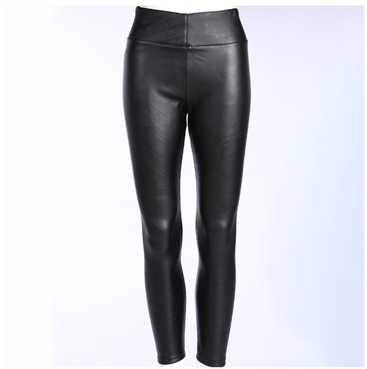 Leggins de Cuero PU Cintura Alta Efecto Slim - Image 12