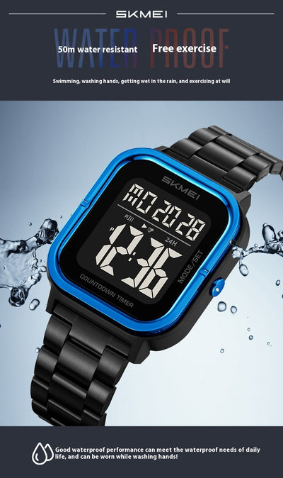 Reloj Digital Skmei para Hombre con Pantalla Luminosa y Diseño Minimalista - Image 10