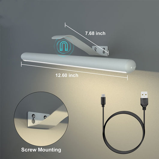 Lámpara Espejo de Baño con Luz Frontal y Diseño Magnético - Image 3