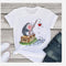 Blusa Talla Grande con Estampado de Animales Infantiles - Manga Corta