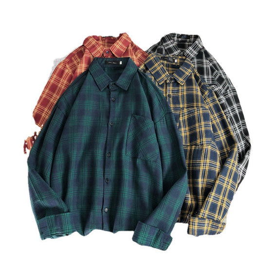 Camisa Tipo Jacket de Cuadros Flanela Estilo Americano para Hombre - Image 7