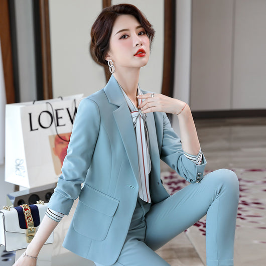 Traje Profesional para Mujer en Poliéster Color Sólido