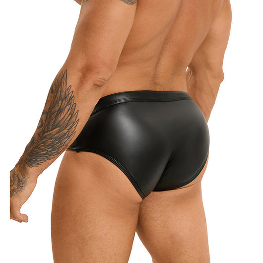 Bóxer de Cuero Sintético con Remaches para Hombre - Image 4