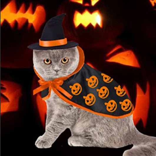 Capa de Santo para Mascotas - Disfraz Halloween Gato y Perro