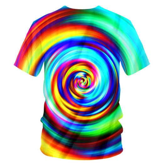 Playera Casual Estampado Psicodélico 3D con Tecnología Transpirable - Image 32