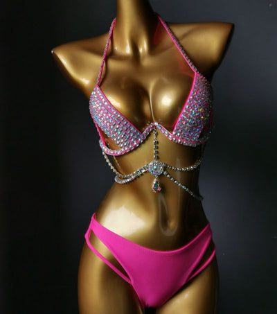 Traje de Baño Diamante con Tassel y Soporte Reforzado - Image 6