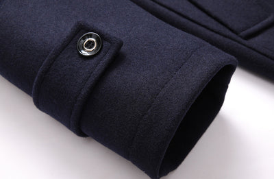 Abrigo Trinchera de Lana Gruesa para Hombre - Image 12