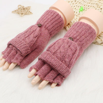 Guantes de Lana Convertibles con Mitones Ajustables para Hombre y Mujer - Image 7
