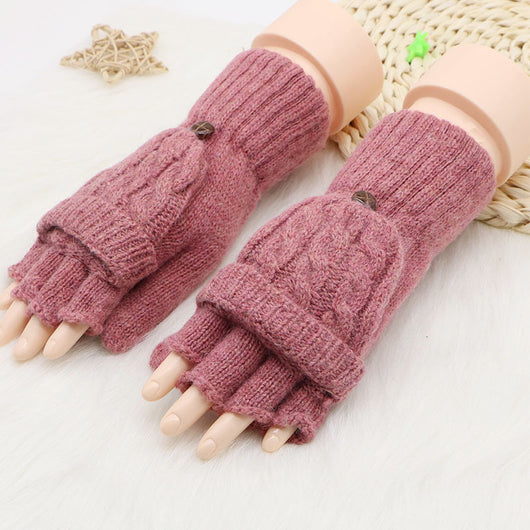 Guantes de Lana Convertibles con Mitones Ajustables para Hombre y Mujer - Image 7