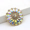 Ornamento Girasol Brillante con Cristales de Colores para Personalizar