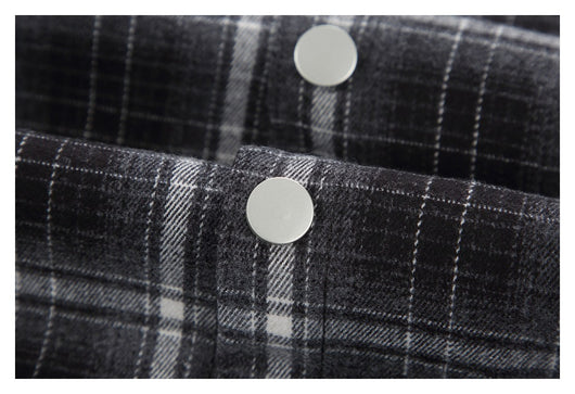 Camisa de Trabajo Cuadros Retro Americana con Capucha para Hombre - Image 31